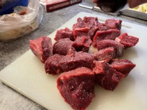 ビーフシチューの肉