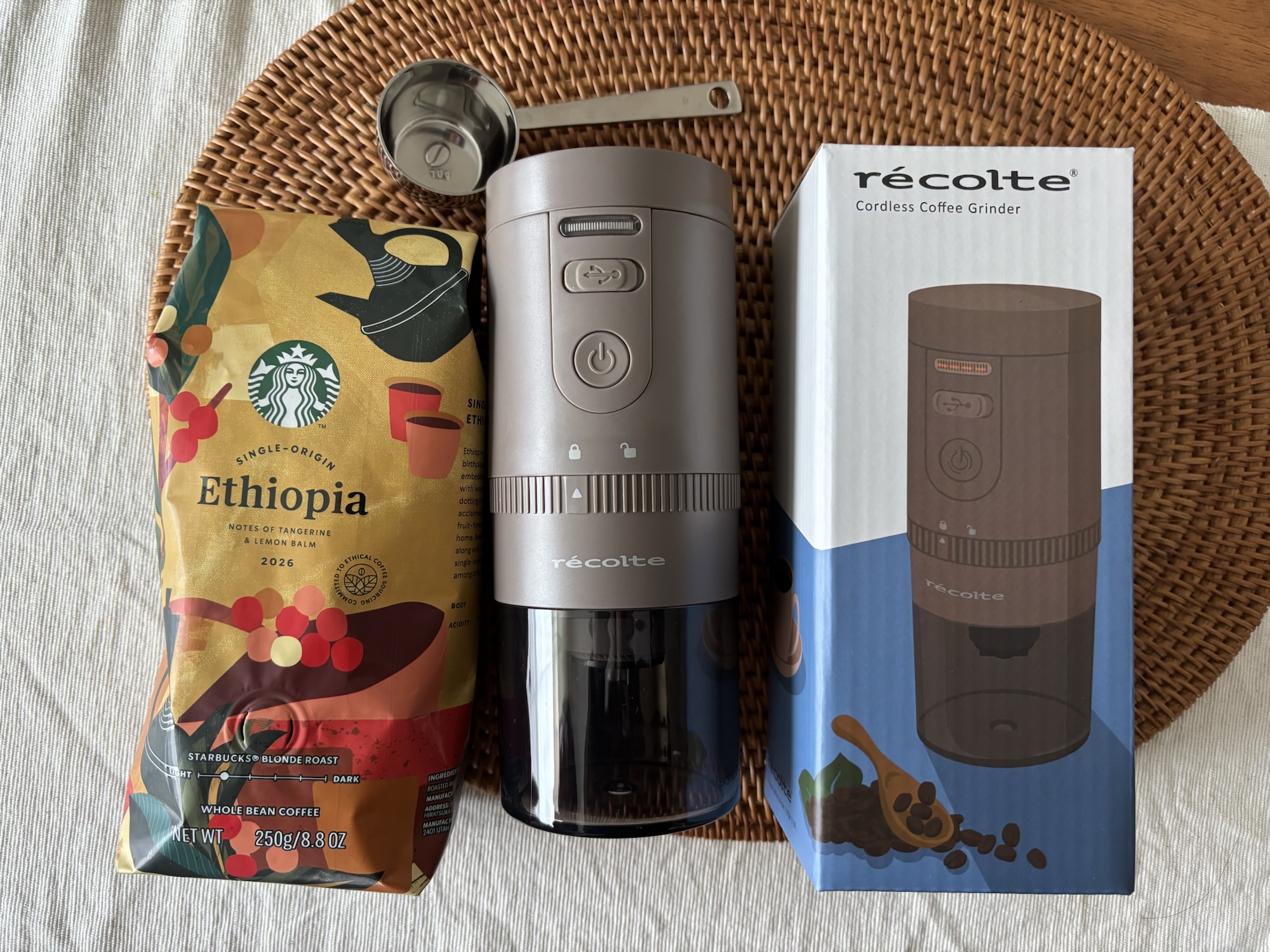 ［美品］recolte 便利アイテム】recolteコードレス コーヒーミル使ってみた正直レポ