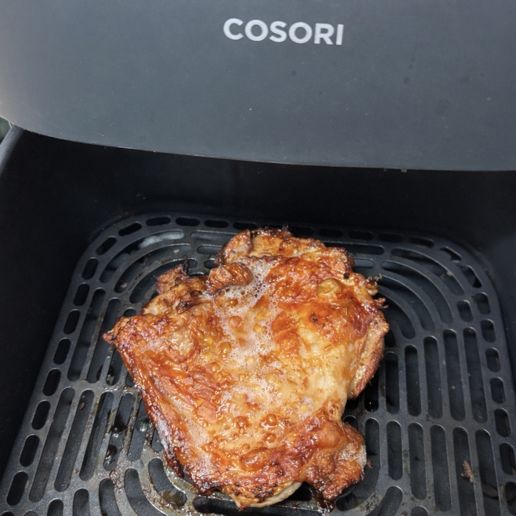 COSORIで鶏ももが皮パリで焼けました