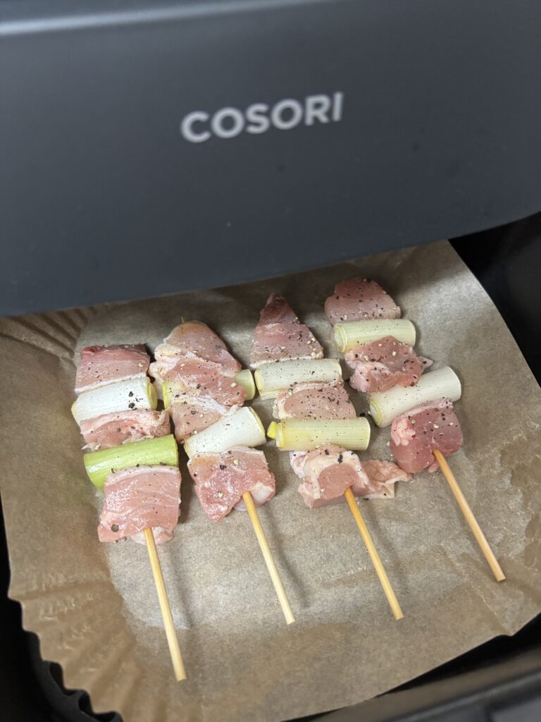 cosori ノンフライヤー 焼き鳥
