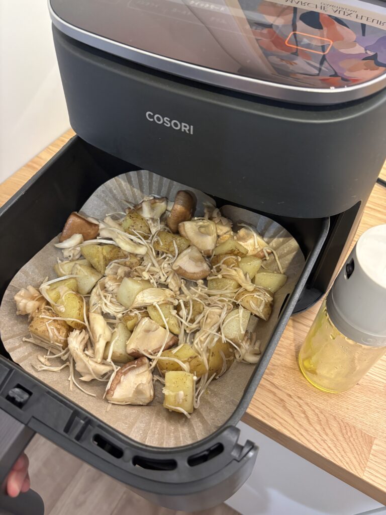 COSORI ノンフライヤー キノコ　じゃがいも