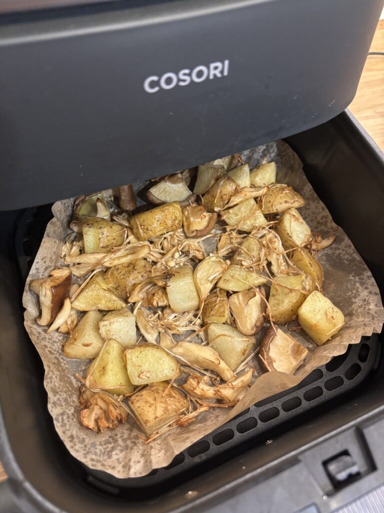 COSORI ノンフライヤー きのことじゃがいも