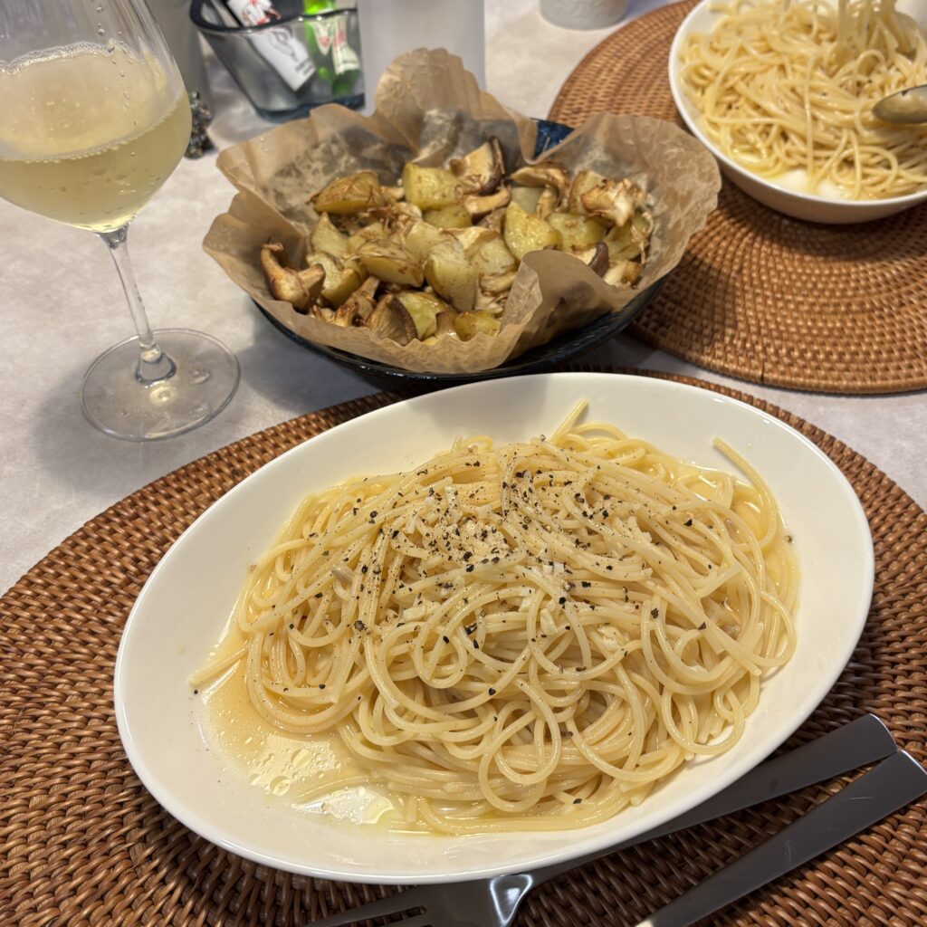 COSORI ノンフライヤー 焼きキノコとじゃがいもの副菜