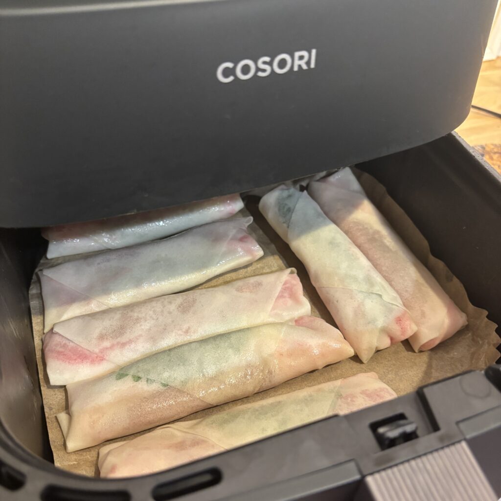 COSORI 豚しそチーズ春巻き 焼き方