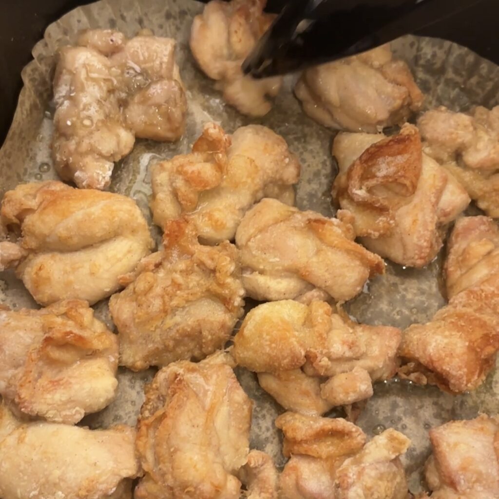 COSORI 鶏もも唐揚げ 時間と温度